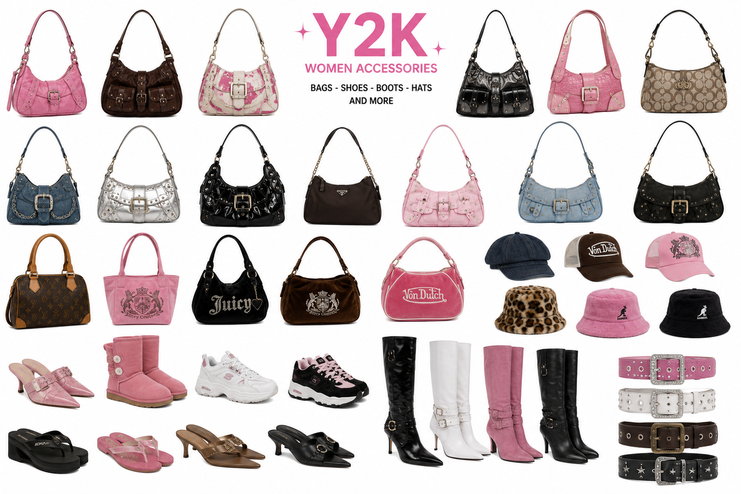 Y2k woman accessory A mix 10 kg