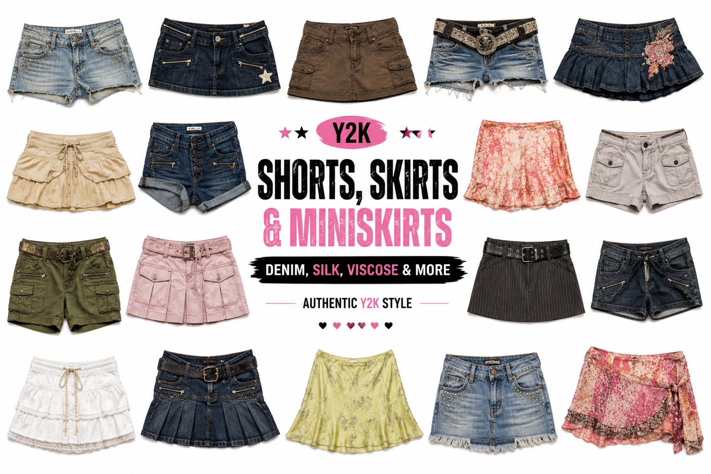 Y2k skirts and shorts grade A mix