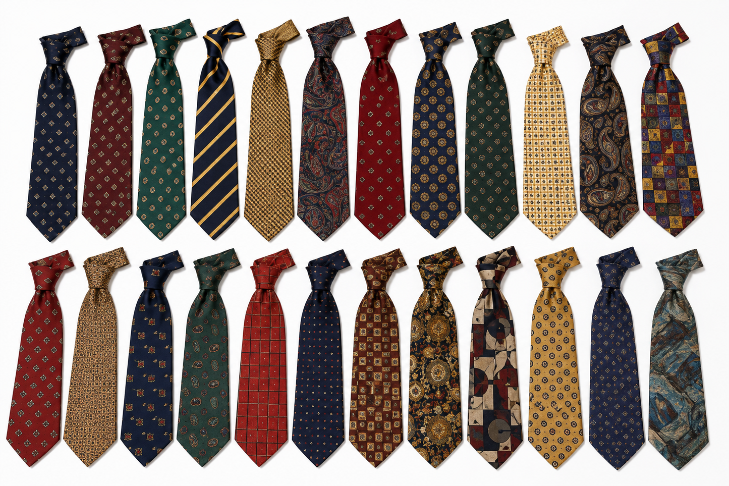 100% Silk Vintage Tie Mix