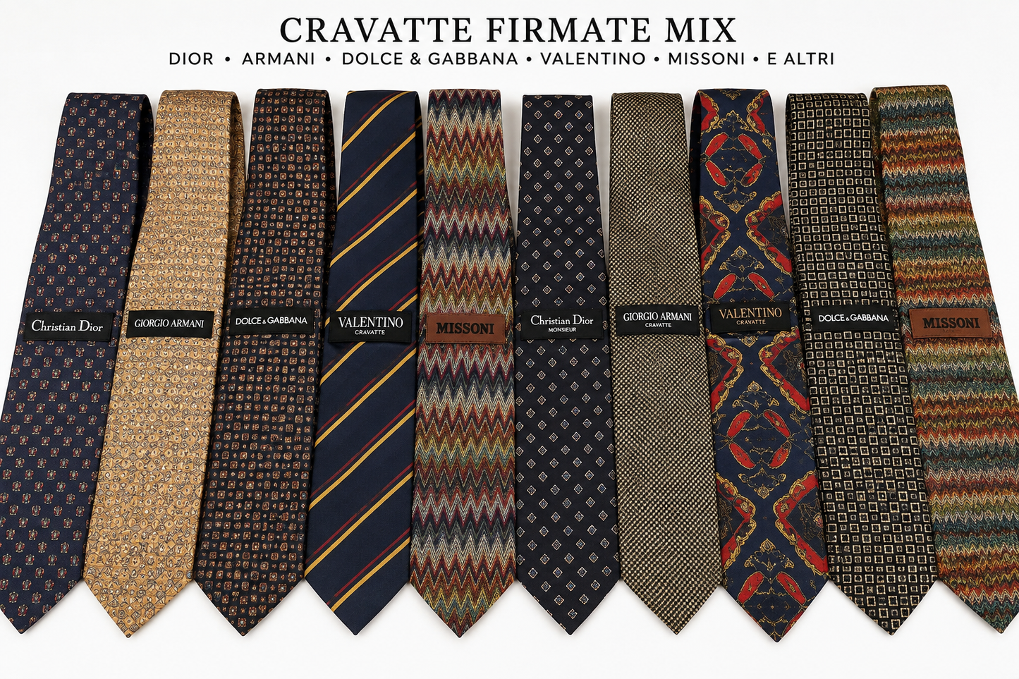 DESIGNER SILK TIES — 100% SILK