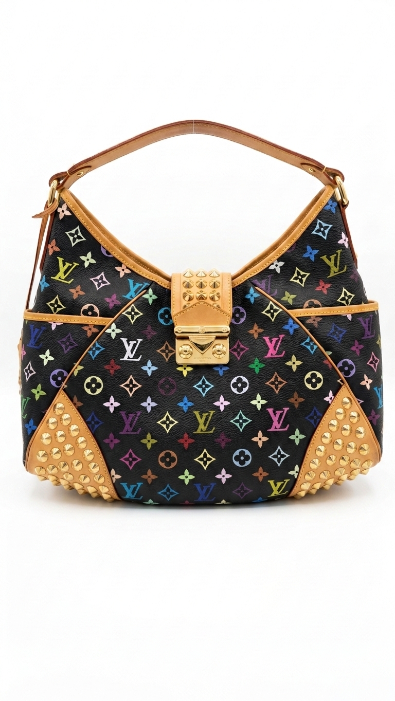 Louis Vuitton Chrissie MM Monogram Multicolore Noir