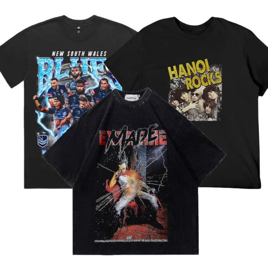 GRAPHIC TEE MIX - GRADE A - pcs